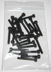 25 X Socket Head Cap Screws - 4-40 Thread - 3/4" Long - Black Finish Alloy Steel - Picture 1 of 5