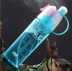 600ml Spray Water Bottle Mist Spray Sports Kettle Hiking Portable Outdoor Sport - Picture 1 of 4