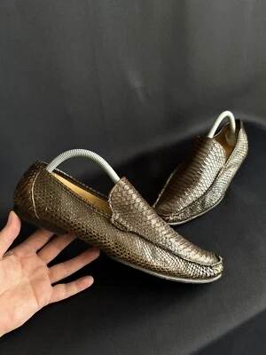 Zapatos para hombre Dolce & Gabbana piel de serpiente marrón talla US 7 buen estado Foto 1 de 4