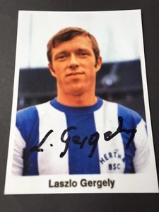 LASZLO GERGELY Hertha BSC 1970/71 signed Foto 10x14 Autogramm - Picture 1 of 1