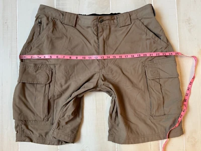 Duluth Trading Co. cargo beige tostado nylon pantalones cortos talla XL para hombre 10,5" ins Foto 1 de 4