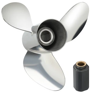 13.5*20P raker 15 spline Stainless Boat propeller for yamaha and OMC 70-90hp - Picture 1 of 5