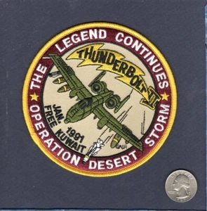 A-10 Thunderbolt II Warthog Operation Desert Storm USAF FS TFS Squadron Patch - Bild 1 von 1