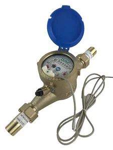 DAE MJ-75m 3/4" Lead Free Potable Water Meter,Cubic Meter,Pulse Output+Couplings - Picture 1 of 7