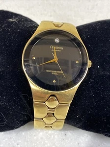 Armitron Diamond 20/1788F All St. Steel Men's Watch Sz. 7 1/4" New Battery - Picture 1 of 5