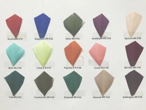 80 Colours Goose Twistable Feather Mount Millinery Hats Fascinator DIY Gown Trim - Picture 1 of 87