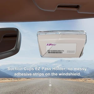 EZ Pass Holder for Windshield. Ezpass with Strong Suction Cups. Toll Pass Tra... - Picture 1 of 1
