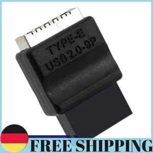 Carte Mère USB2.0 9 Broches Mâle vers Type-E Femelle Adaptateur Mâle vers Femelle - Photo 1/12