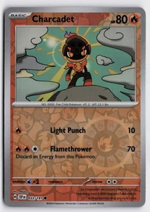 Pokemon Charcadet 033/191 Reverse Holo Common SV08: Surging Sparks NM - Picture 1 of 2