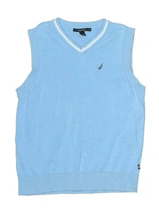 Nautica Boys Blue Sweater Vest 7 - Picture 1 of 2