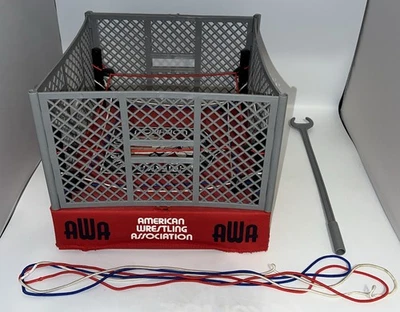 Vintage 1986 Remco AWA Official All Star Wrestling Steel Cage Ring - READ - Image 1 of 4