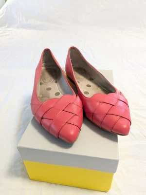 Pisos de ballet Boden con puntera tejida talla 39 coral Foto 1 de 4