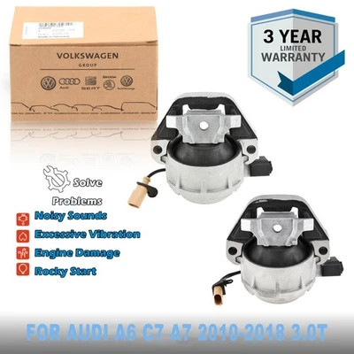 Genuine Left and Right Engine Mounts For AUDI A6 C7 A7 4G 3.0 TDI TFSI 2010-2018 - Image 1 of 4