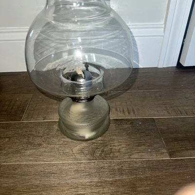 Lámpara de aceite de vidrio vintage - Lámpara de aceite antigua - Iluminación de boda Foto 1 de 3