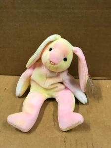 Vintage TY Beanie Baby - Hippie il coniglietto con etichette - Foto 1 di 5