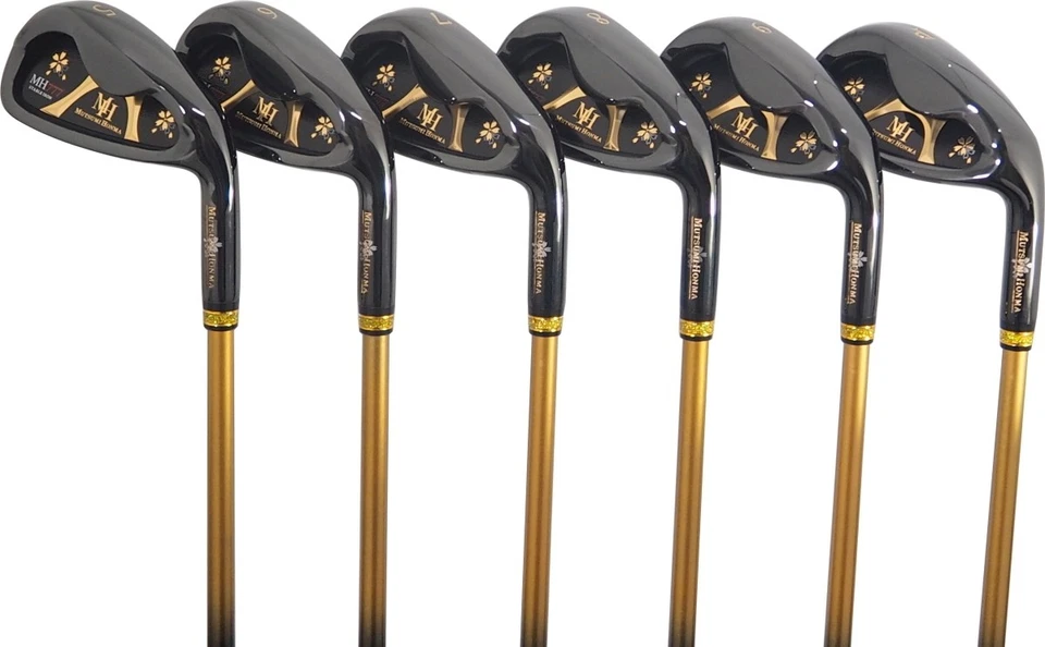 MUTSUMI HONMA MH-777 One Length Irons Black IP 6 pcs 5-9.PW Carbon(R) - Image 1 of 4