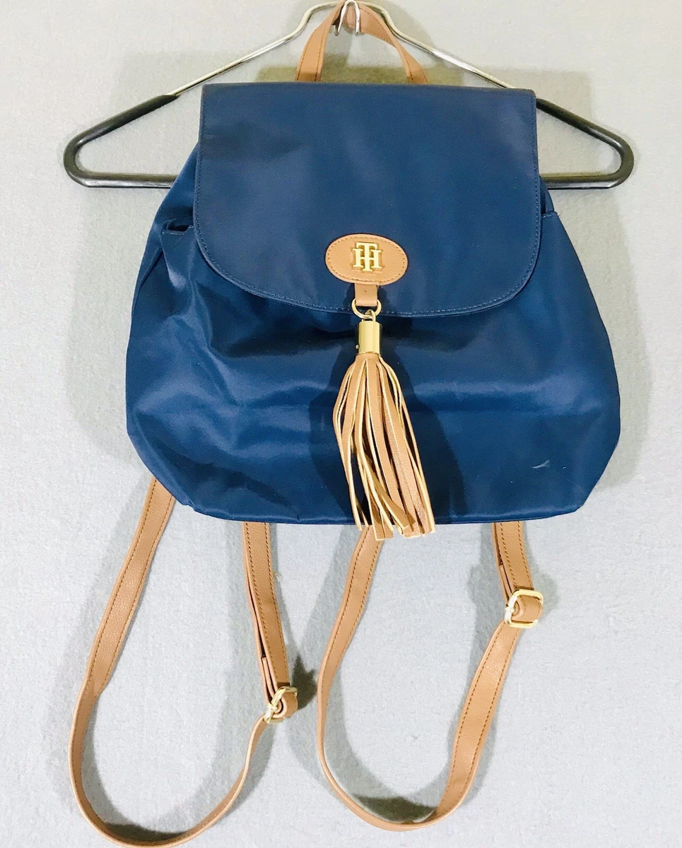 Tommy Hilfiger Navy Blue and Gold mini Backpack | eBay display picture 3