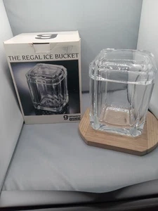 Grainware The Regal Ice Bucket Lucite/Acrylic Swivel Top Vintage Scratches Lid - Bild 1 von 15
