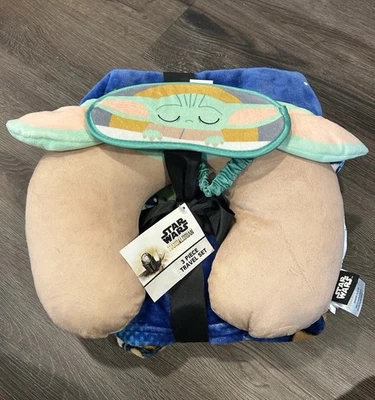 Juego de Viaje Manta Cuello Almohada Máscara de Ojos 3 Piezas Star Wars por Jay Franco (NUEVO) Foto 1 de 3