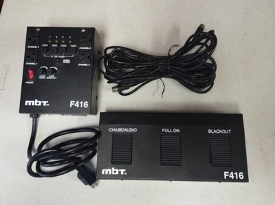 MBT F416 4-channel Chase Lighting Controller With Footswitch and 35 foot cable - Image 1 of 4