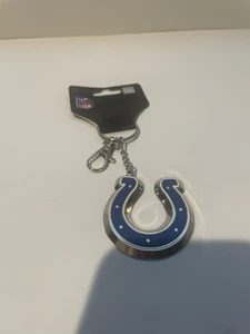 NWT NFL Indianapolis Colts Horseshoe Keychain Mojo - Picture 1 of 5