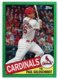 2020 Topps '85 Topps Silver Pack Chrome Green Refractors #85C38 Paul Goldschmidt - Picture 1 of 2