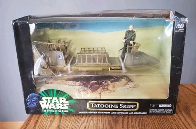 Star Wars Power of The Force Tatooine Skiff Jedi Knight Luke Skywalker Sealed - Image 1 of 4