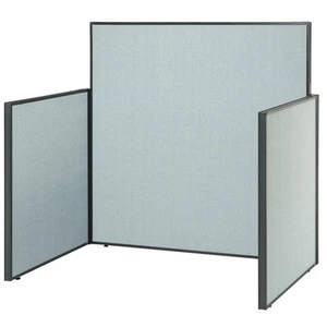 48"W x 48"D Pre-Configured Call Center Starter Blue - Picture 1 of 4