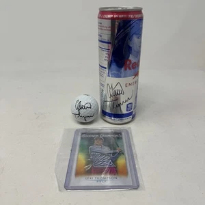 Lexi Thompson Collection Signed Golf Ball Red Bull Can LPGA Card No COA - Picture 1 of 7
