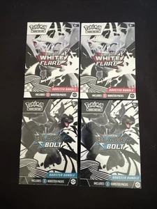 Pokemon Black Bolt & White Flare BOOSTER BUNDLE Set of 4! Factory Sealed - Picture 1 of 1