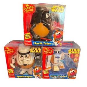 Star Wars Mr. Cabeza de patata 2004 Darth Tater, 2005 Spudtrooper, 2006 Artoo Potatoo - Imagen 1 de 8