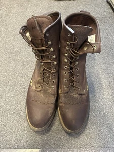 Stivali Ad Tec Chestnut Packer da uomo 9" in pelle morbida con punta anti sicurezza misura 11,5 M - Foto 1 di 6