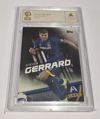 2016 Topps MLS Soccer Steven Gerrard 1/1 Short Print Variation  - Image 1 of 2