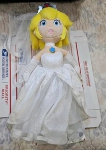 Super Mario Odyssey Plush 14" Wedding Princess Peach Bride 2018 Little Buddy Box - Picture 1 of 2