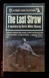 Doris Miles Disney Last Straw Mystery Vintage Paperback Great Cover! 1969 - Bild 1 von 4