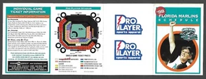 Florida Marlins 1998 jugador profesional temporada regular calendario de bolsillo casi nuevo como nuevo - Imagen 1 de 1
