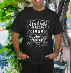 Vintage 65th Birthday Decorations Men Funny 1959 65 Birthday T-Shirt - Picture 1 of 4