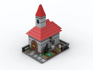 Kleine Kapelle MOC Unikat Custom zum Bau aus LEGO©-Steinen/ Klemmbausteinen - Zdjęcie 1 z 4
