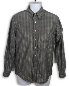 Lucky Brand Langarmshirt für Herren grau geometrisch geknöpft vorne Größe XS - Bild 1 von 4