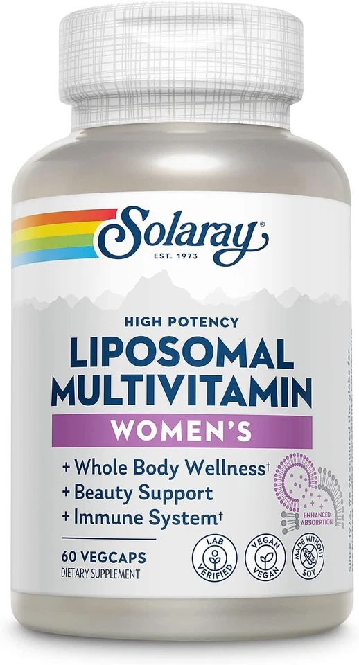 Multivitamínico liposomal Solaray para mujer, 60 unidades para mujer Foto 1 de 1