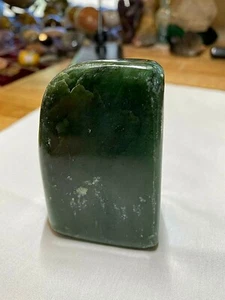 Jade Crystal Gemstone Dark Green Slab Imported From Afghanistan Specimen 702 - Picture 1 of 12
