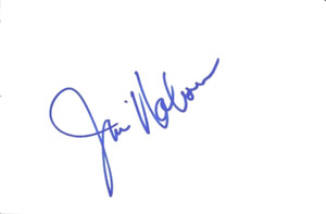 Jim Nabors signed 4x6 index card