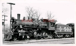OEE796 RP 1940s/70s CHICAGO & ILLINOIS MIDLAND RAILROAD LOCOMOTIVE #502 - Picture 1 of 1