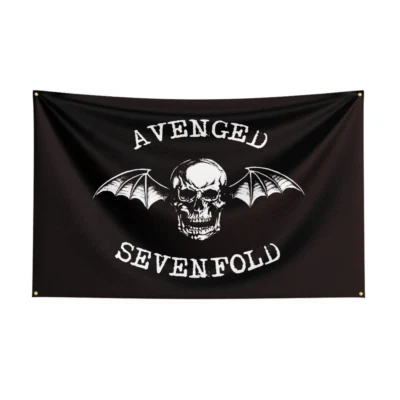 A-Avengeds Sevenfolds Banda de Rock Pesado Bandera Bandera Colgar Pared Tapiz Poliéster  Foto 1 de 4
