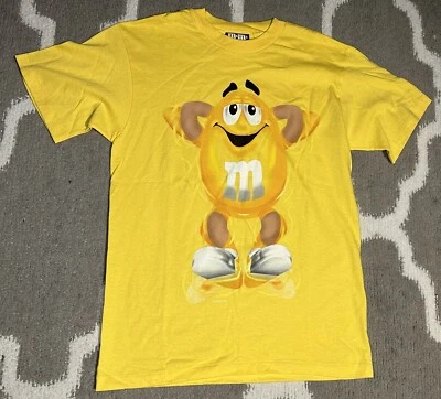 camiseta vintage mm M&M amarela média - Imagem 1 de 4