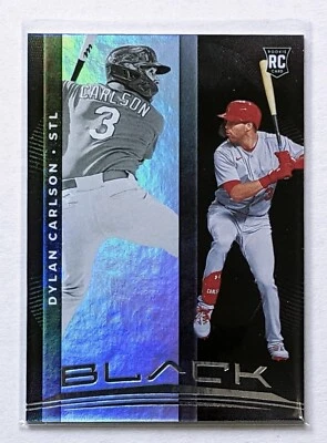 2021 Panini Chronicles Black Dylan Carlson RC Rookie #2 St. Louis Cardinals - Image 1 of 2