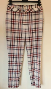 Ladies Vivienne Westwood Trousers Red Label check tartan Size 40 Fits UK 8 New - Picture 1 of 12