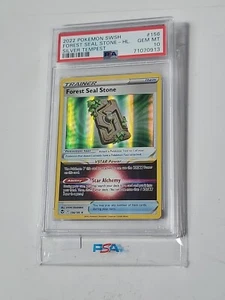 Pokémon Forest Seal Stone Silver Tempest 156/195 Holo Holo Rare PSA 10 SLAB - Picture 1 of 6
