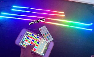 IP68 Waterproof Underglow CHASING Flowing LED Strips KIT of 2PCS 4FT+2PCS 6.5FT - Picture 1 of 18