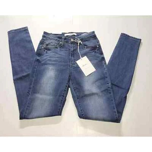 KanCan High Rise Skinny Medium Wash Stretch Blue Jeans KC6009GD Size 0/23 - Picture 1 of 2